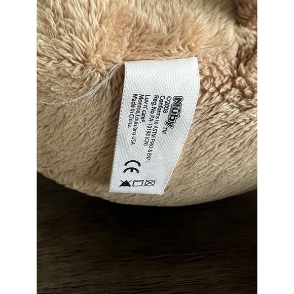 Nuby Tickle Toes Brown Teddy Bear Plush - Picture 5 of 6